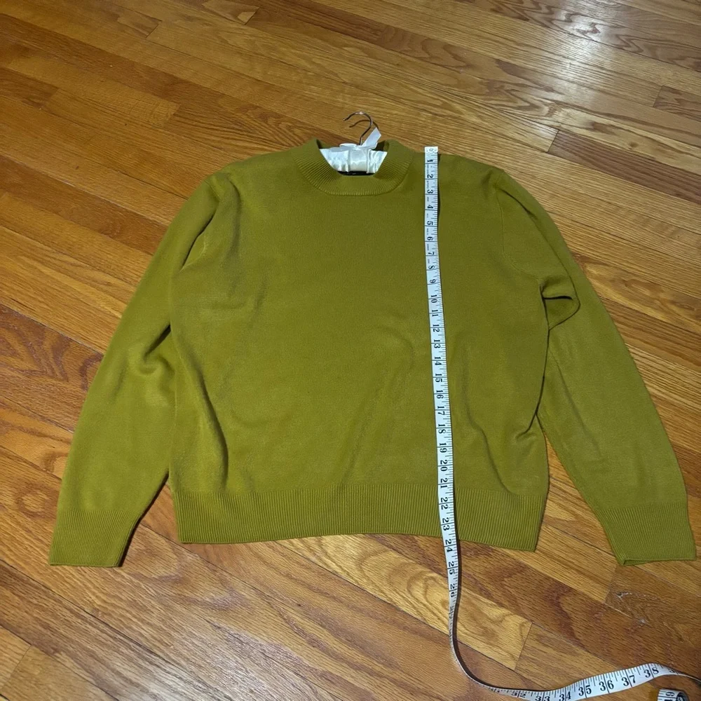 Women’s Sag Harbor Chartreuse Sweater - Picture 4 of 8